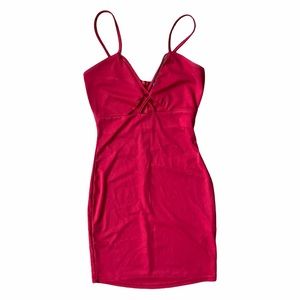 Shein red mini dress